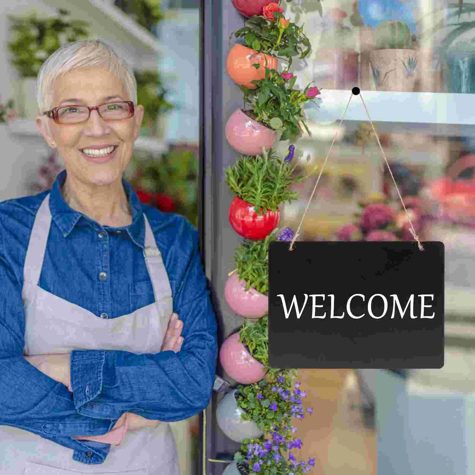 Double- sided Blackboard Hanging Chalkboard Signs Chalkboard Signs Hanging Blackboard for Crafts- Menus- Florists- Events (
Double- sided Blackboard Hanging Chalkboard Signs Chalkboard Signs Hanging Blackboard for Crafts- Menus- Florists- Events (