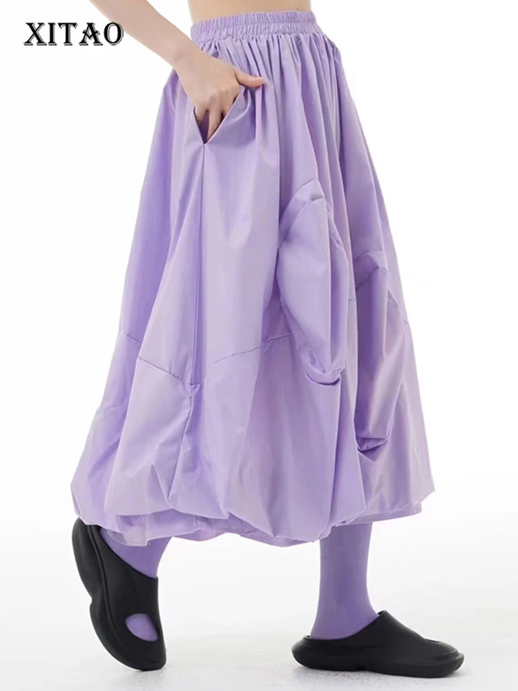 XITAO Solid Pleated Skirt Women Korea 2022 Summer New Arrival Personality Fashion Loose Elastic Waist All Match Skirt WLD7731
XITAO Solid Pleated Skirt Women Korea 2022 Summer New Arrival Personality Fashion Loose Elastic Waist All Match Skirt WLD7731