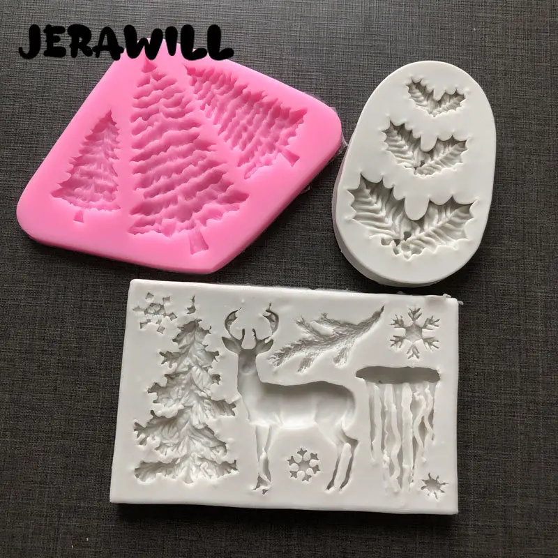 Silicone Resin Molds Christmas Tree Leaves Deer Fondant Mould Cake Decorating Tools Pastry Kitchen Baking Accessories Tools
Silicone Resin Molds Christmas Tree Leaves Deer Fondant Mould Cake Decorating Tools Pastry Kitchen Baking Accessories Tools