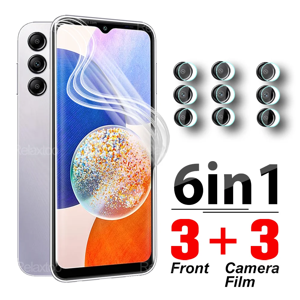 Для Samsung Galaxy A14 5G 6 в 1 Гидрогелевая пленка для объектива камеры Защитное стекло для объектива SamsungA14 Svmsung A 14 14A 6,6 ''HD защита для экрана
Для Samsung Galaxy A14 5G 6 в 1 Гидрогелевая пленка для объектива камеры Защитное стекло для объектива SamsungA14 Svmsung A 14 14A 6,6 ''HD защита для экрана