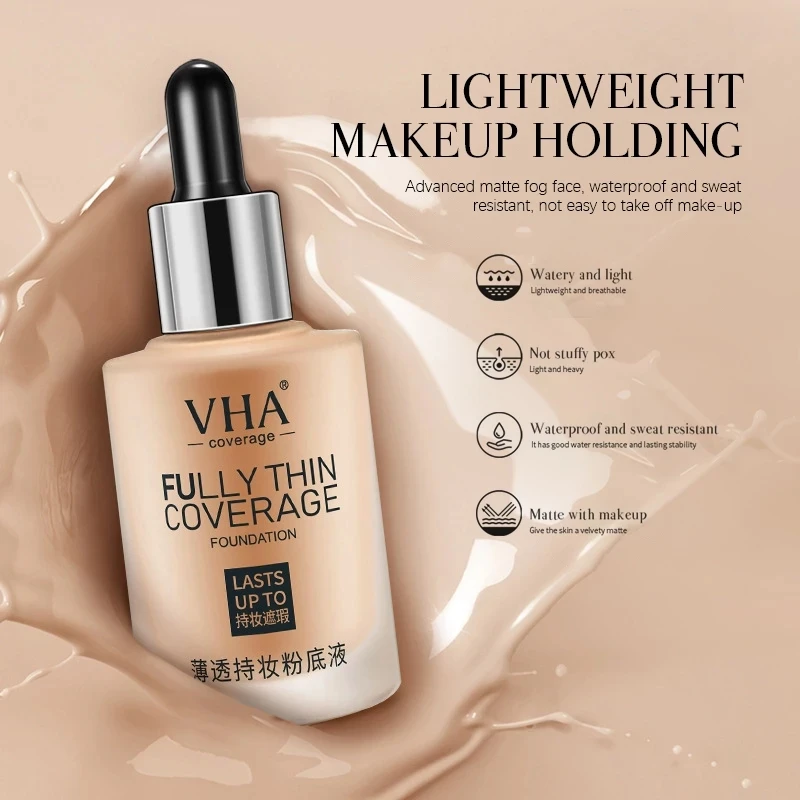 Liquid Foundation Long-lasting Face Foundation Waterproof Concealer Liquid Even Skin Tone BB Cream Base Makeup Cosmetics
Liquid Foundation Long-lasting Face Foundation Waterproof Concealer Liquid Even Skin Tone BB Cream Base Makeup Cosmetics