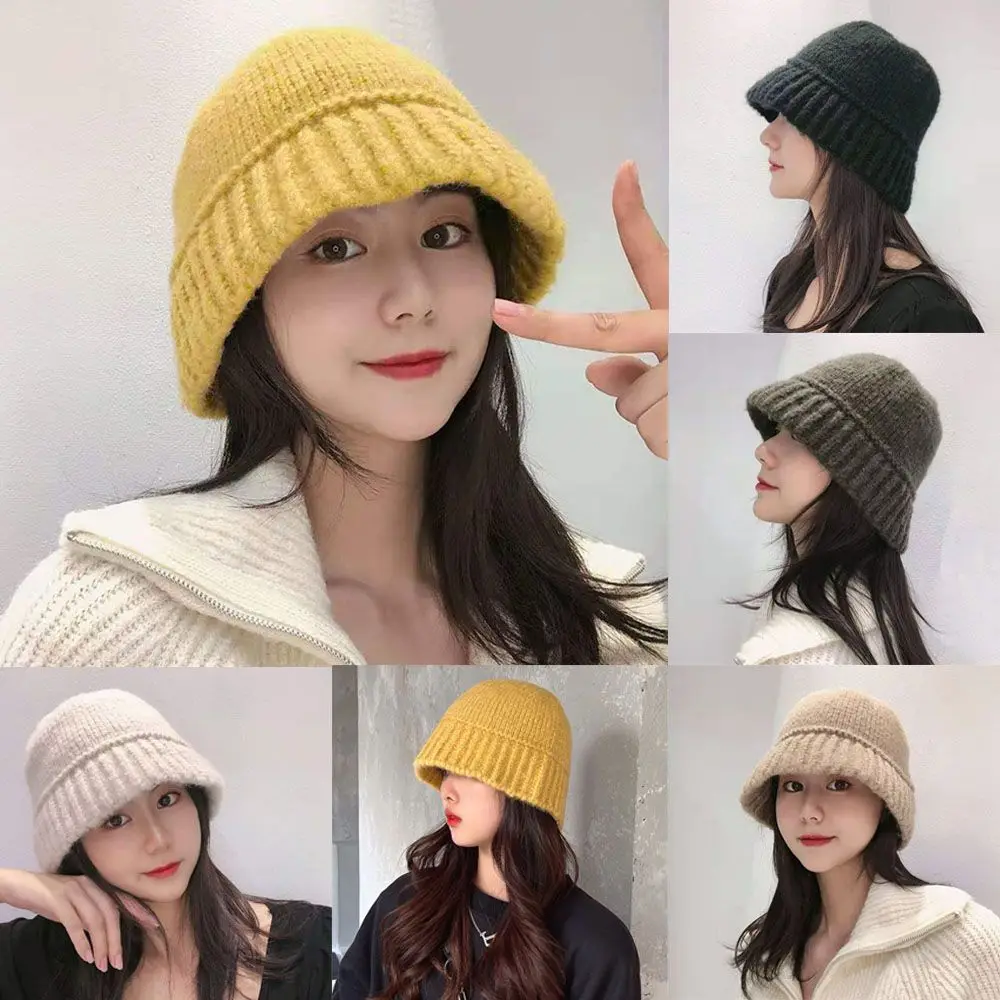 Women Female Autumn Winter Windproof Outdoor Panama Cap Knitted Hat Soft Knit Bucket Hat
Women Female Autumn Winter Windproof Outdoor Panama Cap Knitted Hat Soft Knit Bucket Hat