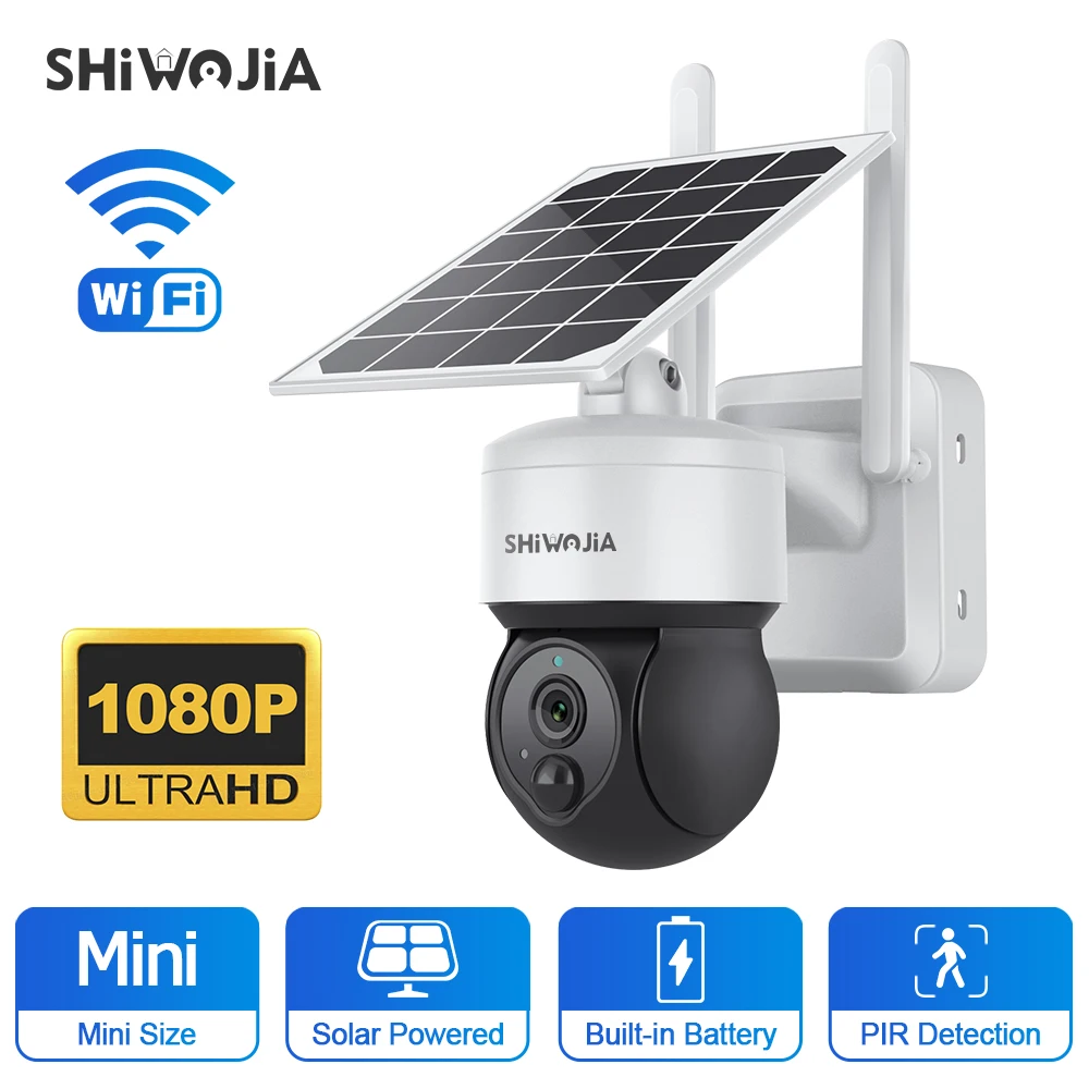 Shiвоенia Wi-Fi Solor Powerd камера видеонаблюдения 1080P уличная камера видеонаблюдения со встроенным аккумулятором AI PZT Smart Cloud Videocam
Shiвоенia Wi-Fi Solor Powerd камера видеонаблюдения 1080P уличная камера видеонаблюдения со встроенным аккумулятором AI PZT Smart Cloud Videocam