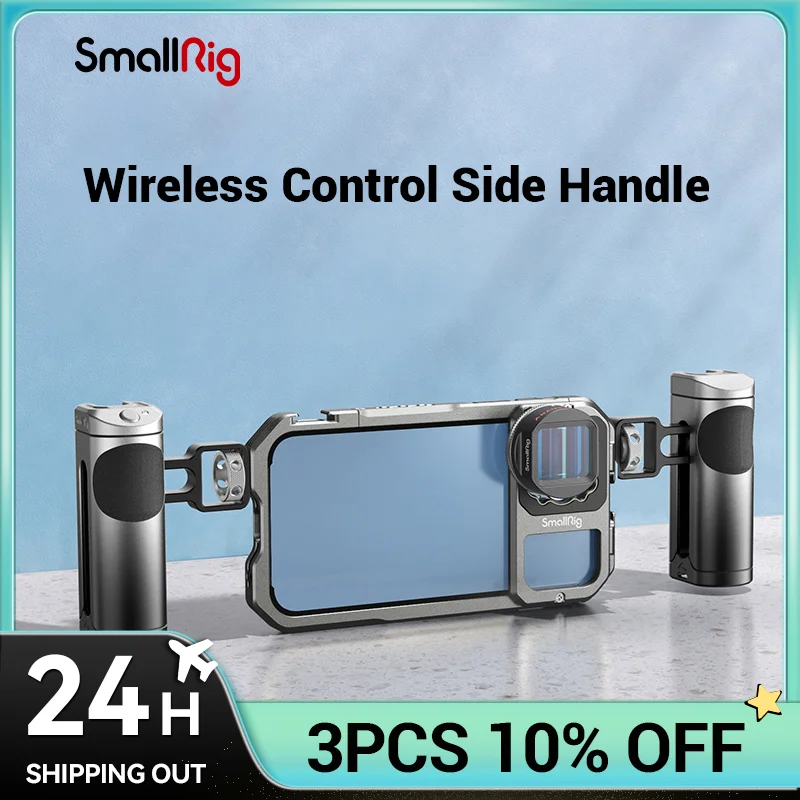 Боковая ручка SmallRig с записью старта/остановки беспроводного пульта дистанционного управления и холодного башмака, для видеоустановки клет...
Боковая ручка SmallRig с записью старта/остановки беспроводного пульта дистанционного управления и холодного башмака, для видеоустановки клет...