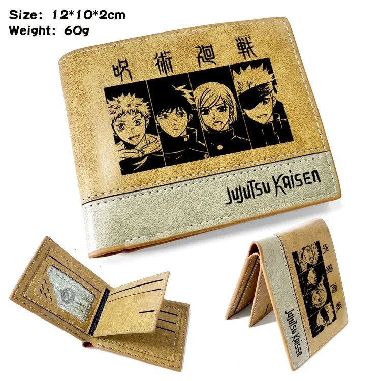 

Jujustu Kaisen Wallet Cartoon Gojo Satoru Short Canvas Wallet Travel ID Credit Card Packet Wallet Purse Bags Pouch