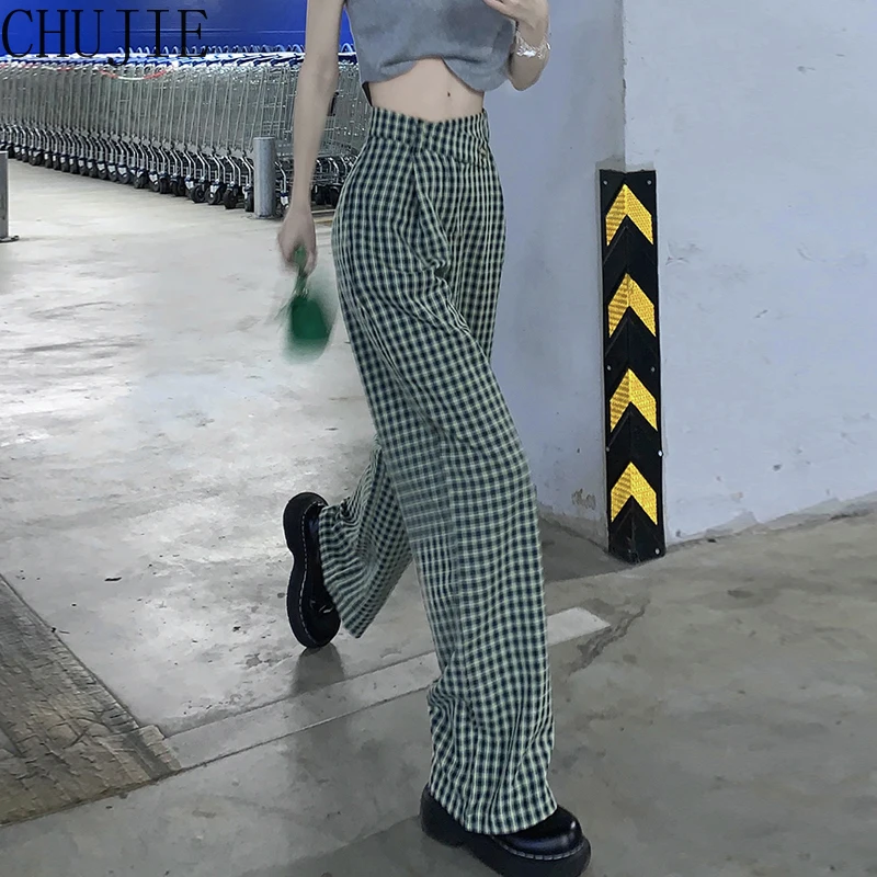 2022 Spring Summer Office Ladies Plaid Trousers Women's Trendy Y2K Streetwear Print High Waist Skinny Flared Pants
2022 Spring Summer Office Ladies Plaid Trousers Women's Trendy Y2K Streetwear Print High Waist Skinny Flared Pants