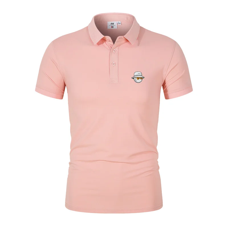 

Новинка лета 2023, дышащая рубашка-поло для гольфа, мужская повседневная Летняя мужская рубашка-поло с коротким рукавом, Спортивная футболка, мужские футболки, версии