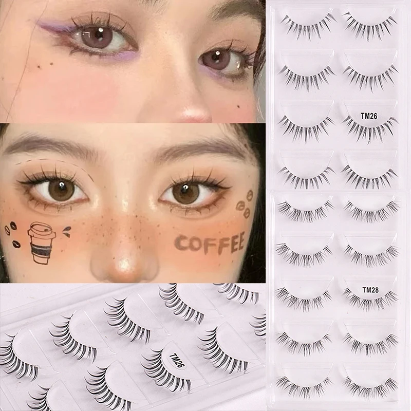 New 5 Pairs False Eyelashes Handmade Messy Cross Thick Natural Fake EyeLashes Professional Makeup Tips Long Eye Lashes 3D
New 5 Pairs False Eyelashes Handmade Messy Cross Thick Natural Fake EyeLashes Professional Makeup Tips Long Eye Lashes 3D