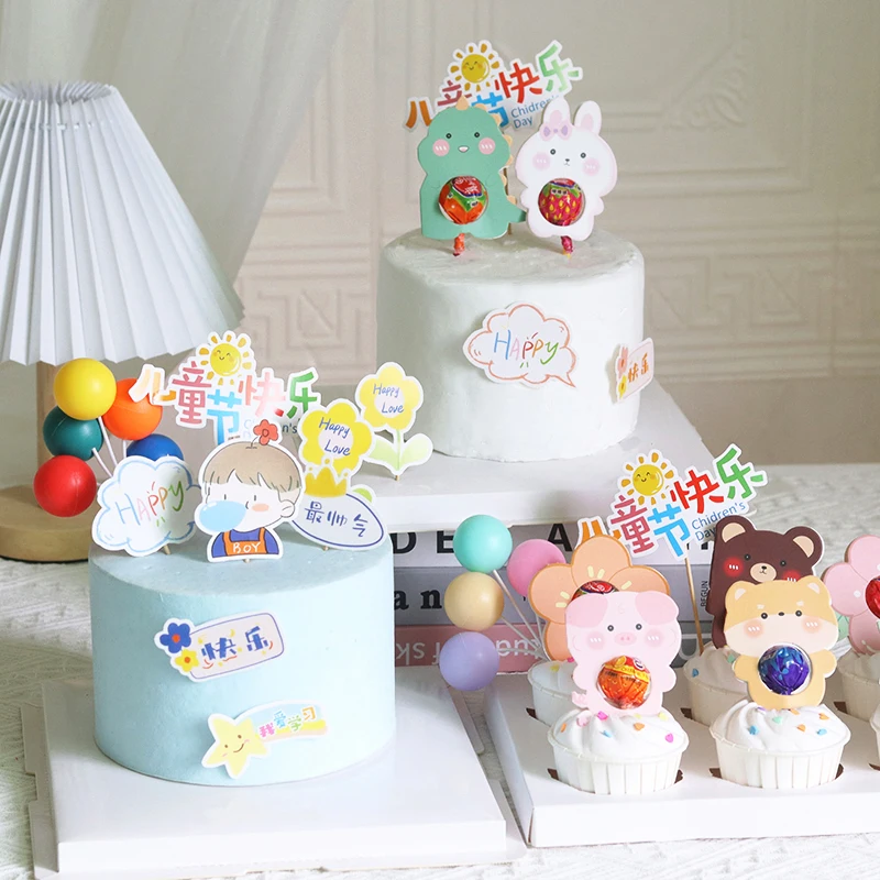 Animal Dinosaur Flower Lollipop Card Set Cake Topper Decoration Children's Day Kids Favor Gifts Dessert Cupcake Baking Supplies
Animal Dinosaur Flower Lollipop Card Set Cake Topper Decoration Children's Day Kids Favor Gifts Dessert Cupcake Baking Supplies