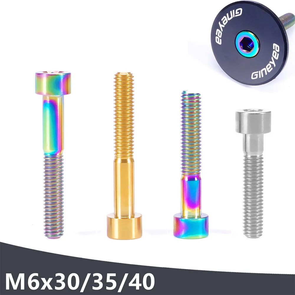 1x Titanium M6x30/35/40 Bicycle Headset Cover Bolt Bike Steam Top Cap Screw Titanium Alloy Stem Headset Cover Fixing Screw
1x Titanium M6x30/35/40 Bicycle Headset Cover Bolt Bike Steam Top Cap Screw Titanium Alloy Stem Headset Cover Fixing Screw