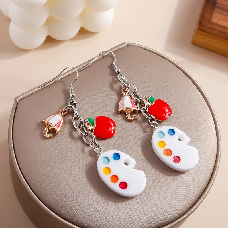 Apple Umbrella Tassel Earrings Brush palette earring Fashion interesting Girl Women DIY Jewelry Accessories Pendant Gift
Apple Umbrella Tassel Earrings Brush palette earring Fashion interesting Girl Women DIY Jewelry Accessories Pendant Gift
