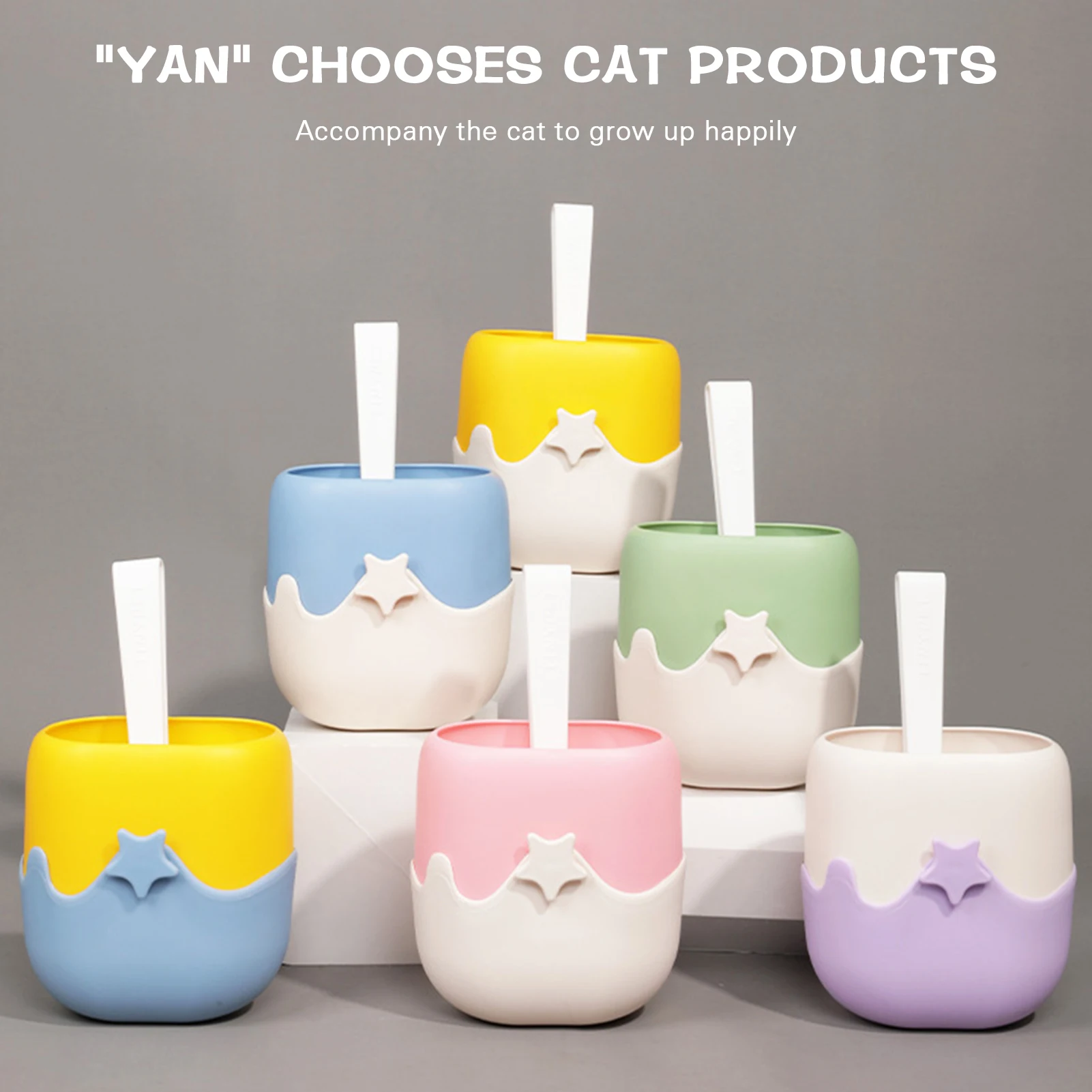 Creative Ice Cream Cat Litter Shovel Set With Storage Bucket Cat Feces Shovel Durable For Home Cat Deep Sifting Shovel Arenero
Creative Ice Cream Cat Litter Shovel Set With Storage Bucket Cat Feces Shovel Durable For Home Cat Deep Sifting Shovel Arenero