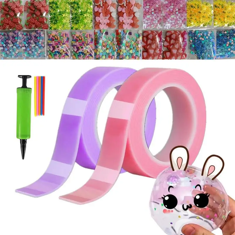 Nano Tape Squeezeing Blowing Bubble Full Set Multifunctional Handmade Balloon-Making Toys for Boys Girls Home Apply DIY Craft
Nano Tape Squeezeing Blowing Bubble Full Set Multifunctional Handmade Balloon-Making Toys for Boys Girls Home Apply DIY Craft