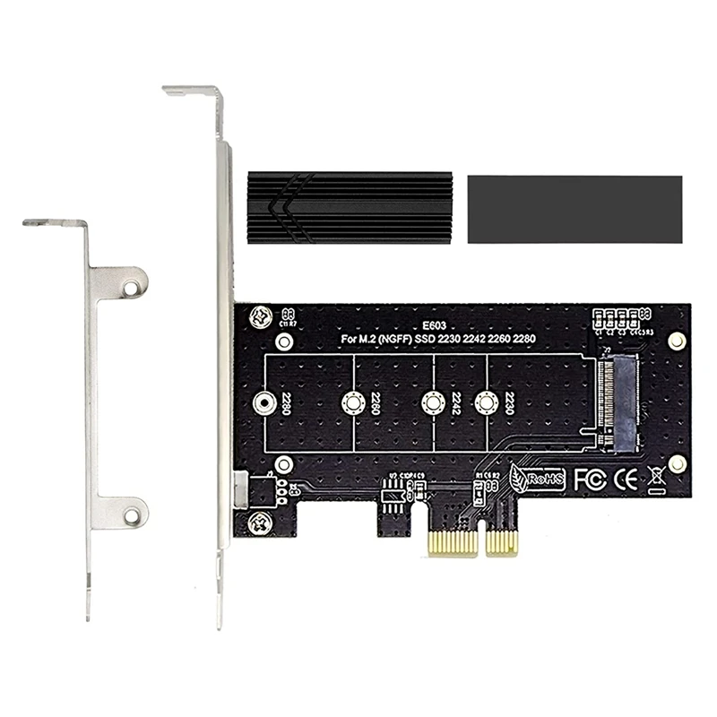 Адаптер NVME PCIE M.2 SSD в PCIE-Мощный рассеиватель тепла-совместим с интерфейсом X1, X4, X8, X16 PCIE
Адаптер NVME PCIE M.2 SSD в PCIE-Мощный рассеиватель тепла-совместим с интерфейсом X1, X4, X8, X16 PCIE