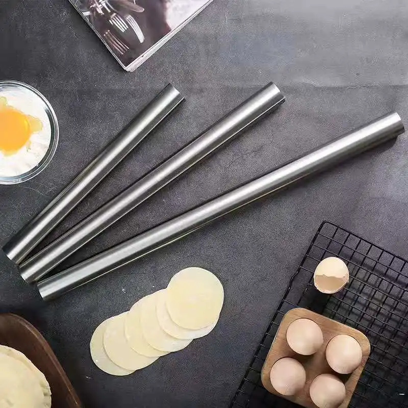 304 stainless steel rolling pin household kitchen baking tools rolling stick dough dumpling skin stainless steel rolling stick
304 stainless steel rolling pin household kitchen baking tools rolling stick dough dumpling skin stainless steel rolling stick