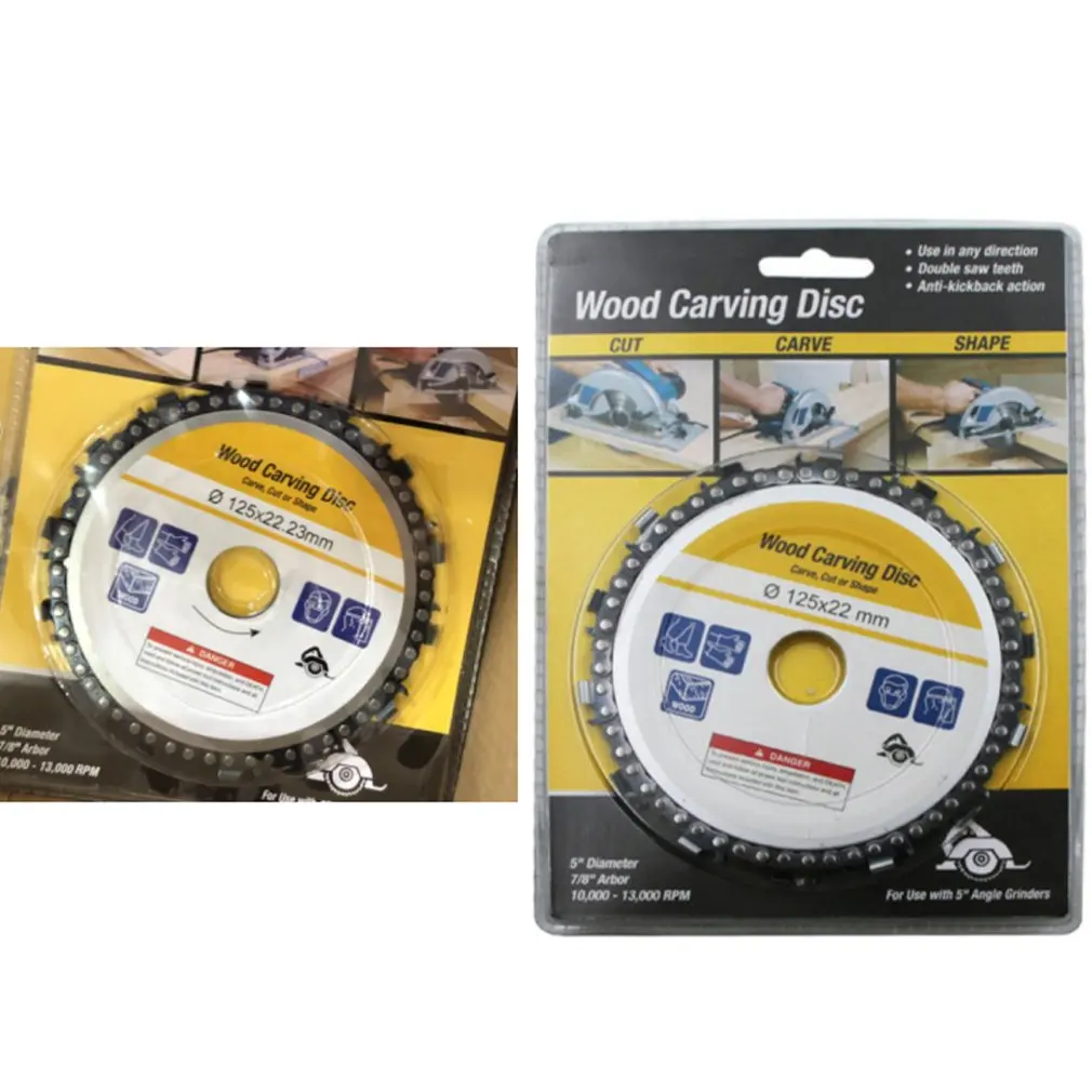 5 Inch Chain Grinder Chain Saws Disc Woodworking Chain Plate Tool 4 Inch Multi-Functional Wood Carving Disc Angle Grinding Tool
5 Inch Chain Grinder Chain Saws Disc Woodworking Chain Plate Tool 4 Inch Multi-Functional Wood Carving Disc Angle Grinding Tool