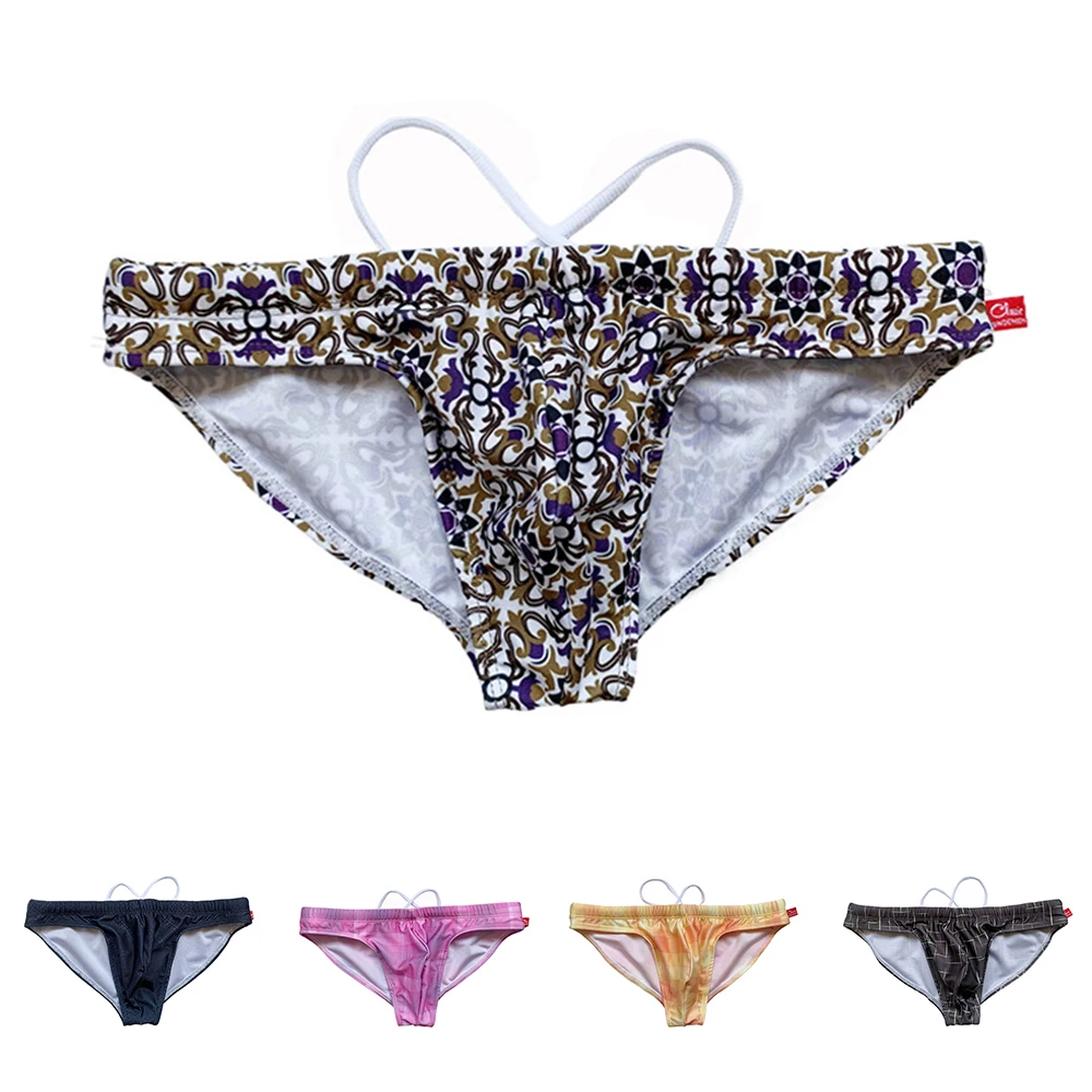 Men Printed Sexy Low Waist Tight Swimwear Summer Swim Trunks Big Pouch-Cup Briefs Bikinis Swimsuits Swimming Beach Shorts
Men Printed Sexy Low Waist Tight Swimwear Summer Swim Trunks Big Pouch-Cup Briefs Bikinis Swimsuits Swimming Beach Shorts