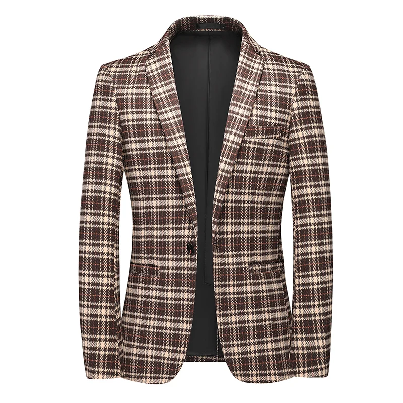2022 Men Plaid Suit Blazer Jackets New Spring Autumn Casual Suit Jackets Coats Business Formal Wear Men Slim Fit Blazers 5XL 6XL
2022 Men Plaid Suit Blazer Jackets New Spring Autumn Casual Suit Jackets Coats Business Formal Wear Men Slim Fit Blazers 5XL 6XL