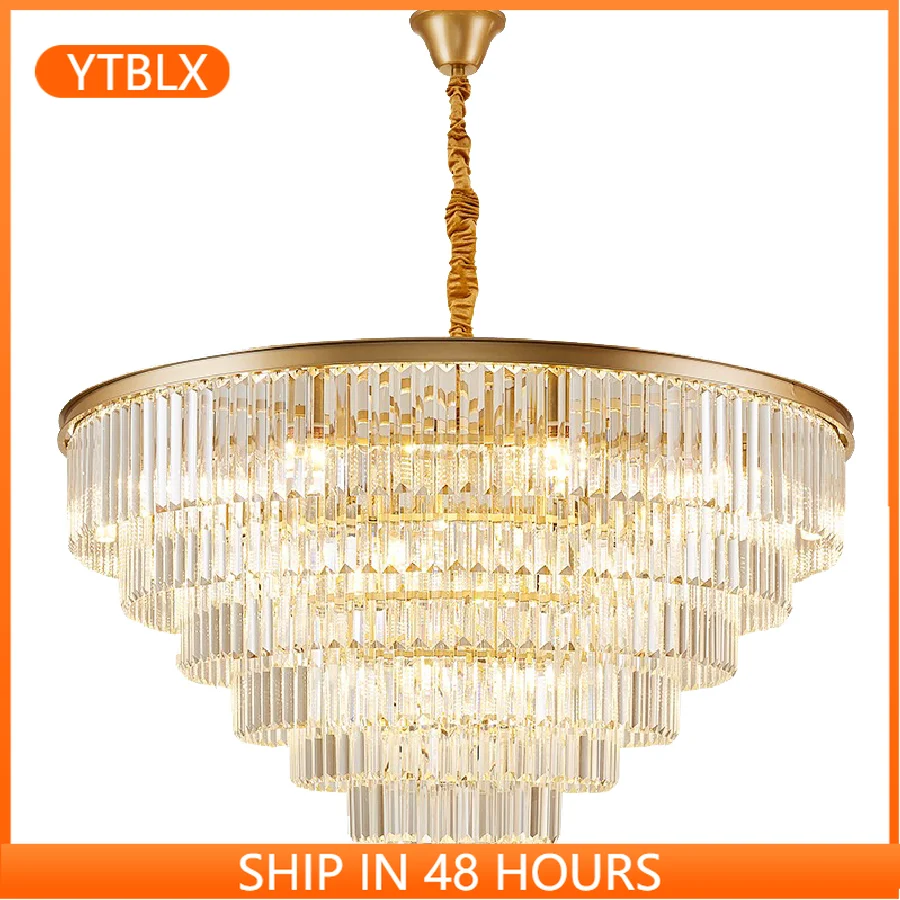 Modern Luxury LED Crystal Chandelier American Style Living Room Bedroom Dining Room Chandelier Creative Personality Lighting 
Modern Luxury LED Crystal Chandelier American Style Living Room Bedroom Dining Room Chandelier Creative Personality Lighting