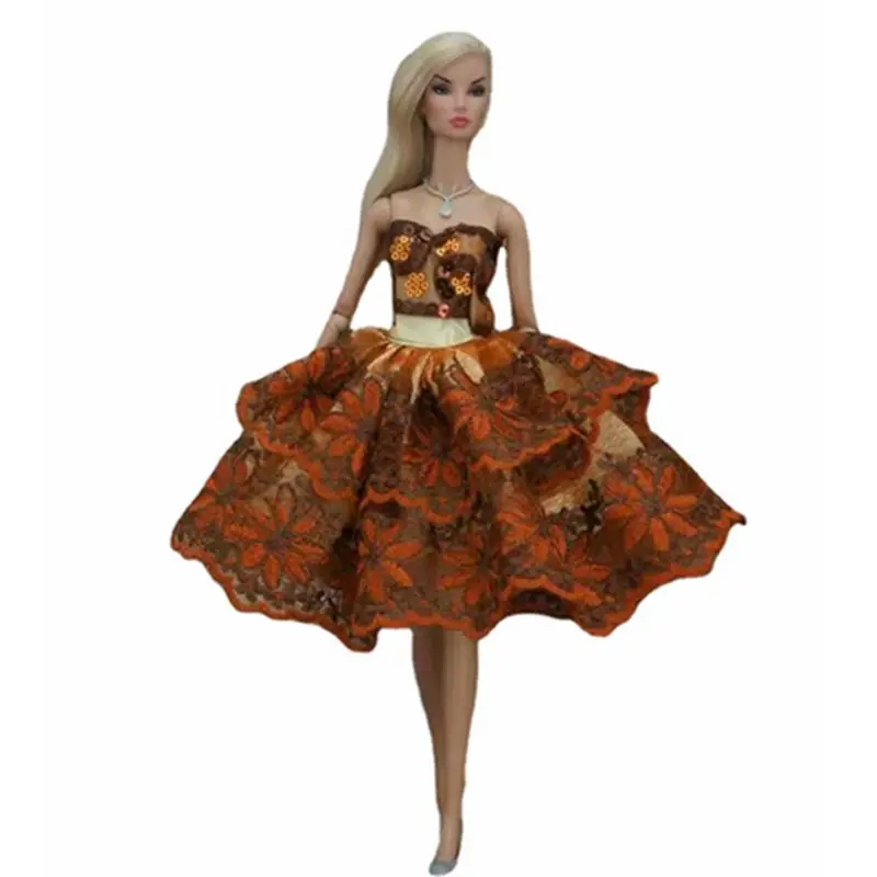 Orange Floral Lace 11.5" Doll Dress For Barbie Clothes Gown Princess Outfits For Barbie Doll Clothes 1/6 BJD Accessories Toy 1:6
Orange Floral Lace 11.5" Doll Dress For Barbie Clothes Gown Princess Outfits For Barbie Doll Clothes 1/6 BJD Accessories Toy 1:6