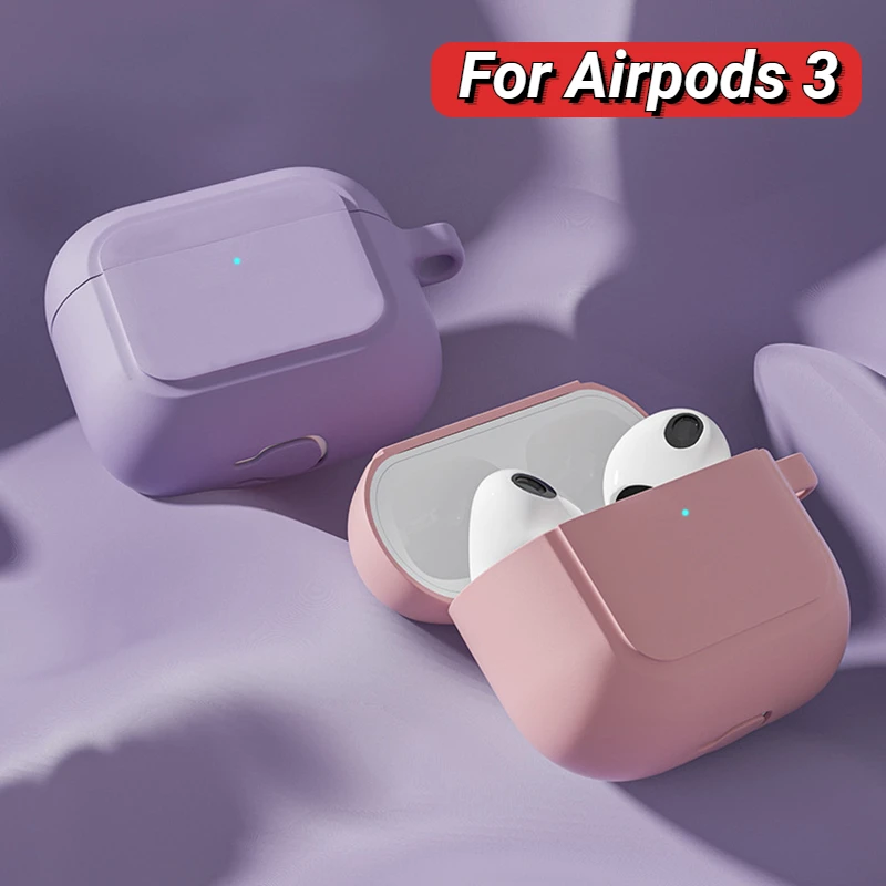 Waterproof Anti-drop Soft Silicone Case For Apple Airpods 3 Earphone Charging Box Protect Cover With Hook Keychain For Airpods 3
Waterproof Anti-drop Soft Silicone Case For Apple Airpods 3 Earphone Charging Box Protect Cover With Hook Keychain For Airpods 3