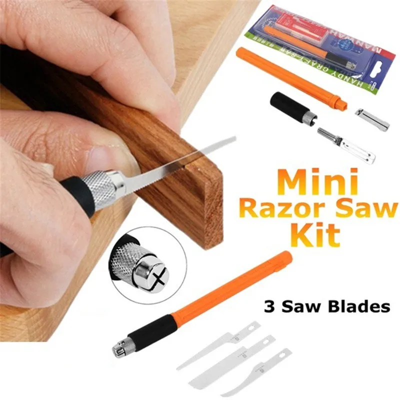 

Mini Razor Saw Set Kit Set Home DIY Handy Multifunction Craft Saw Blade Model Making Woodworking Handcraft Tools Dropshipping