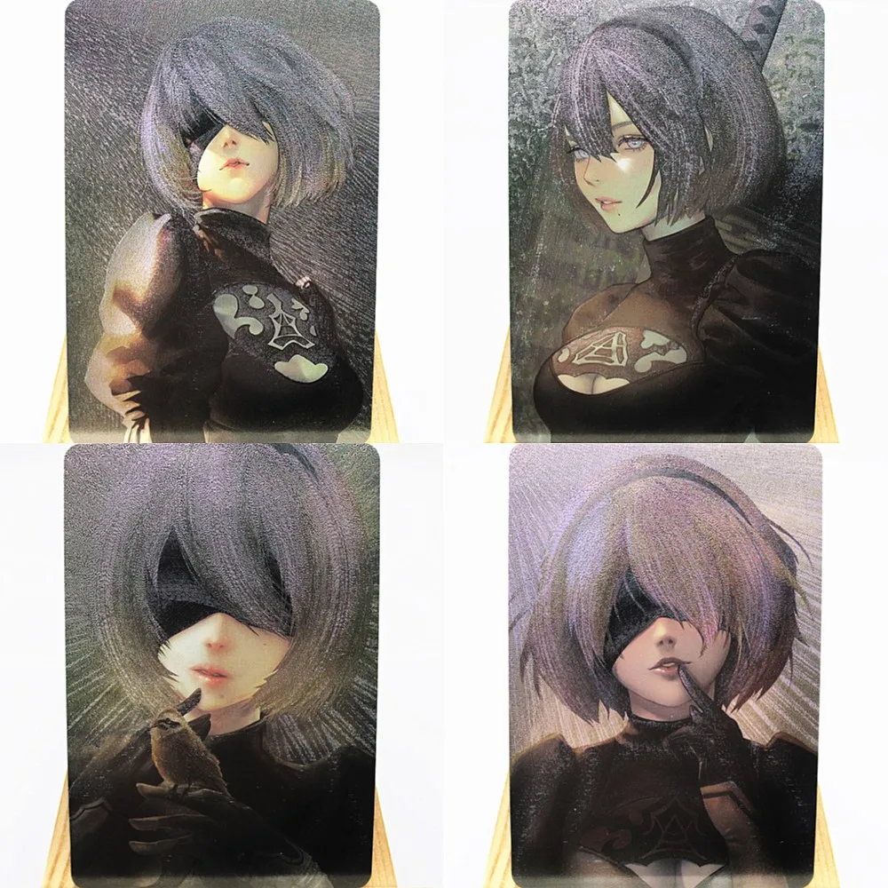 4Stks/Set Anime Flash Card YoRHa No.2 Type B Refraction Flash Card Flash Card Gentleman Card Kawaii Girl 
4Stks/Set Anime Flash Card YoRHa No.2 Type B Refraction Flash Card Flash Card Gentleman Card Kawaii Girl