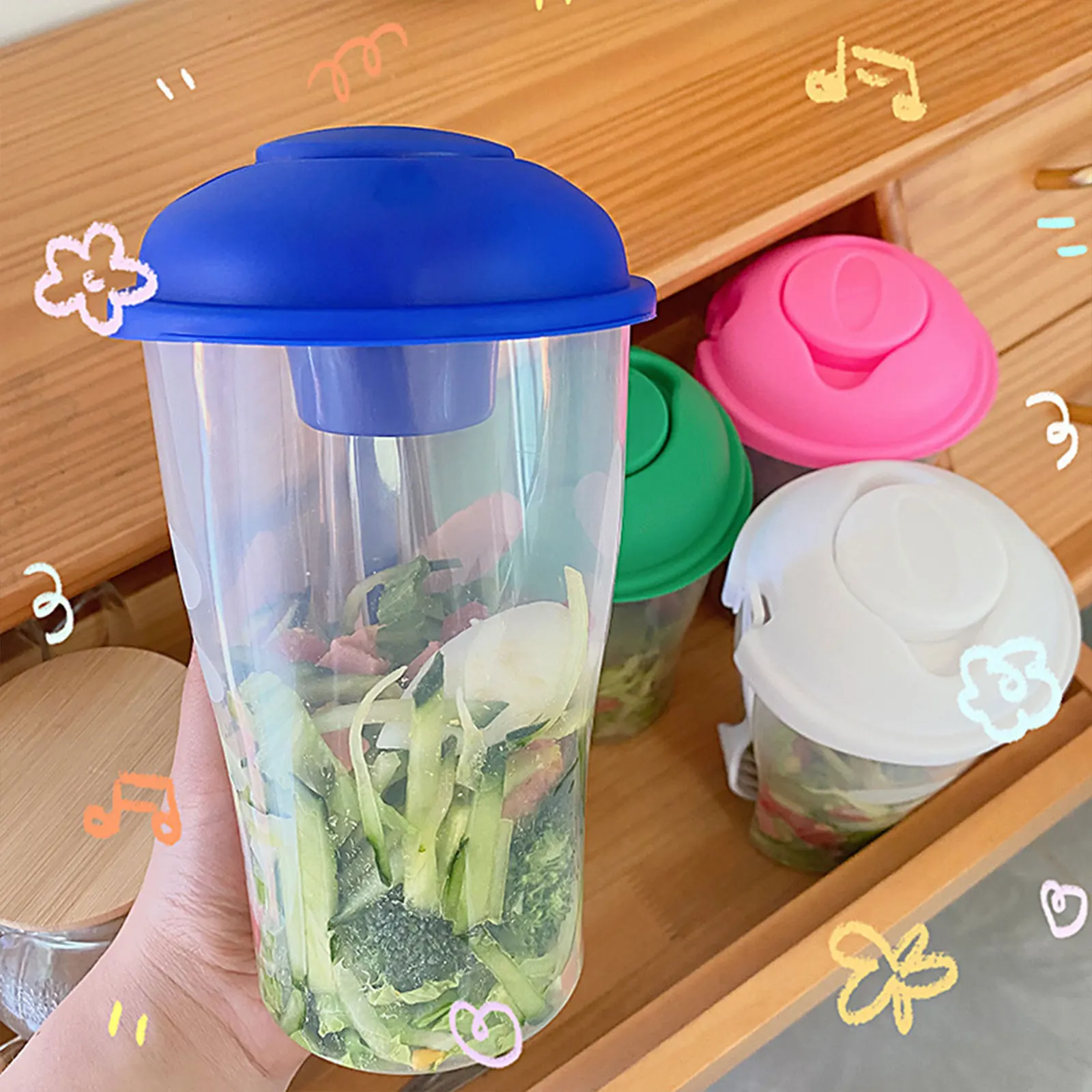 Salad Container Bottle Lunch Cup Salad Box with Forks Suitable for Lunch or Dinner Reusable Lightweight Cups
Salad Container Bottle Lunch Cup Salad Box with Forks Suitable for Lunch or Dinner Reusable Lightweight Cups