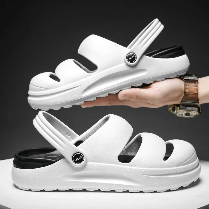 High Quality Summer Men Sandals Outdoor Casual Clogs Shoes Soft Thick Sole Garden Shoes Women Beach Slippers Sapato Feminino
High Quality Summer Men Sandals Outdoor Casual Clogs Shoes Soft Thick Sole Garden Shoes Women Beach Slippers Sapato Feminino