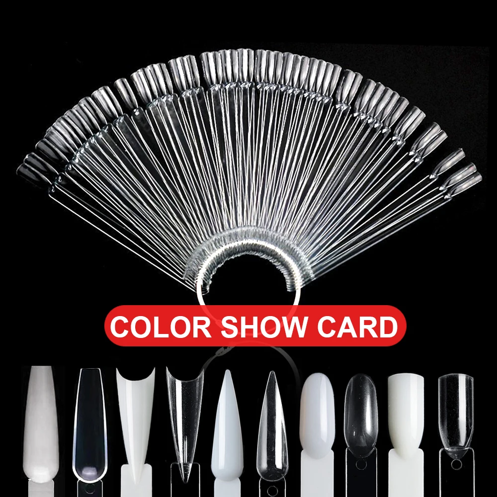 1Set 50pcs Fake Nails Nail Art Gel Polish Display Color Card Nail Tips Practice Tools Nature Clear False Nails Nails Shop Show
1Set 50pcs Fake Nails Nail Art Gel Polish Display Color Card Nail Tips Practice Tools Nature Clear False Nails Nails Shop Show