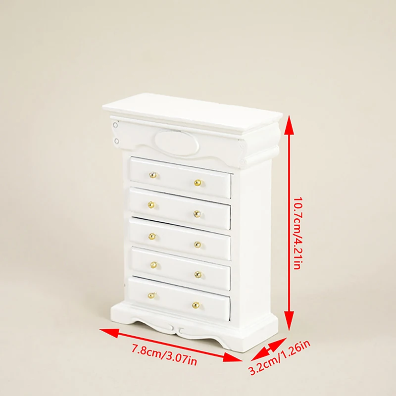 1PC 1/12 Dollhouse Wood Storage Cabinet Miniature Drawer Cabinet Model Dollhouse Furniture Decoration Accessories
1PC 1/12 Dollhouse Wood Storage Cabinet Miniature Drawer Cabinet Model Dollhouse Furniture Decoration Accessories