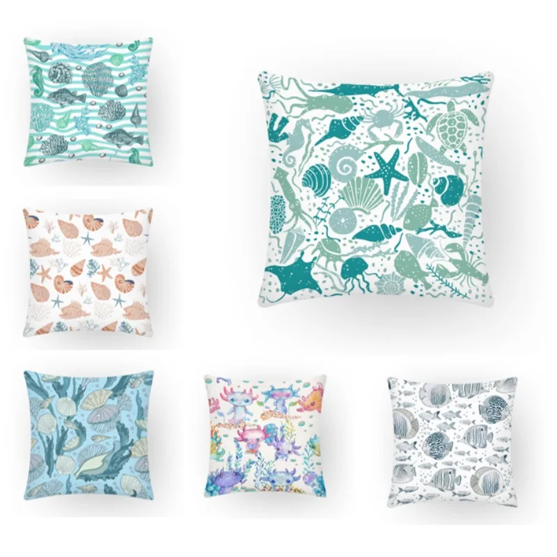 Starfish Shells Upholstery Pillowcase Home Decor Artistic Decorative Pillow Sofa Plant 45x45cm Cushion Cover Textile Ocean E2171
Starfish Shells Upholstery Pillowcase Home Decor Artistic Decorative Pillow Sofa Plant 45x45cm Cushion Cover Textile Ocean E2171