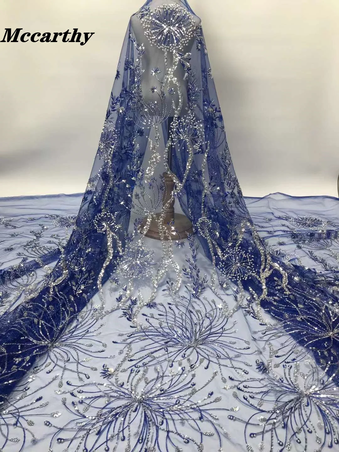 Mccarthy Sequins Tulle Mesh African Lace Fabric Luxury Bead French Nigerian Net Lace Fabric High Quality Wedding Dress Material
Mccarthy Sequins Tulle Mesh African Lace Fabric Luxury Bead French Nigerian Net Lace Fabric High Quality Wedding Dress Material