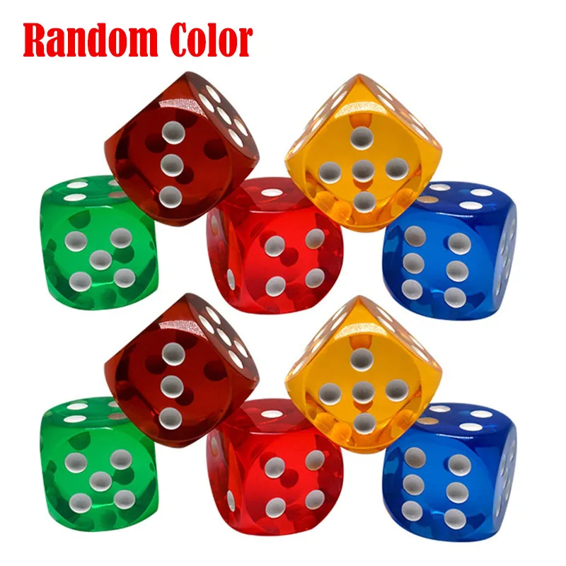 5/10/25pcs Round Corners Crystal Dices 6 Sided Portable Table Games Dice Playing Party Transparent Dice Set for Entertainment
5/10/25pcs Round Corners Crystal Dices 6 Sided Portable Table Games Dice Playing Party Transparent Dice Set for Entertainment