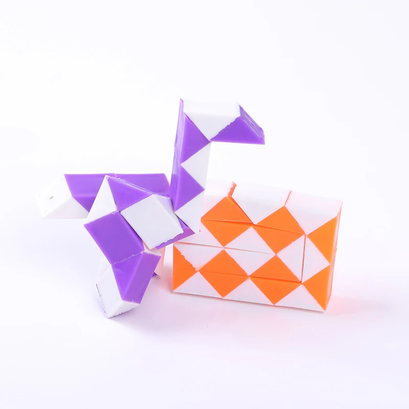 

24 Segments Magic Mini Rule Snake Cube Variety Diy Elastic Changed Popular Twist Transformable Kid Puzzle Toy For Children