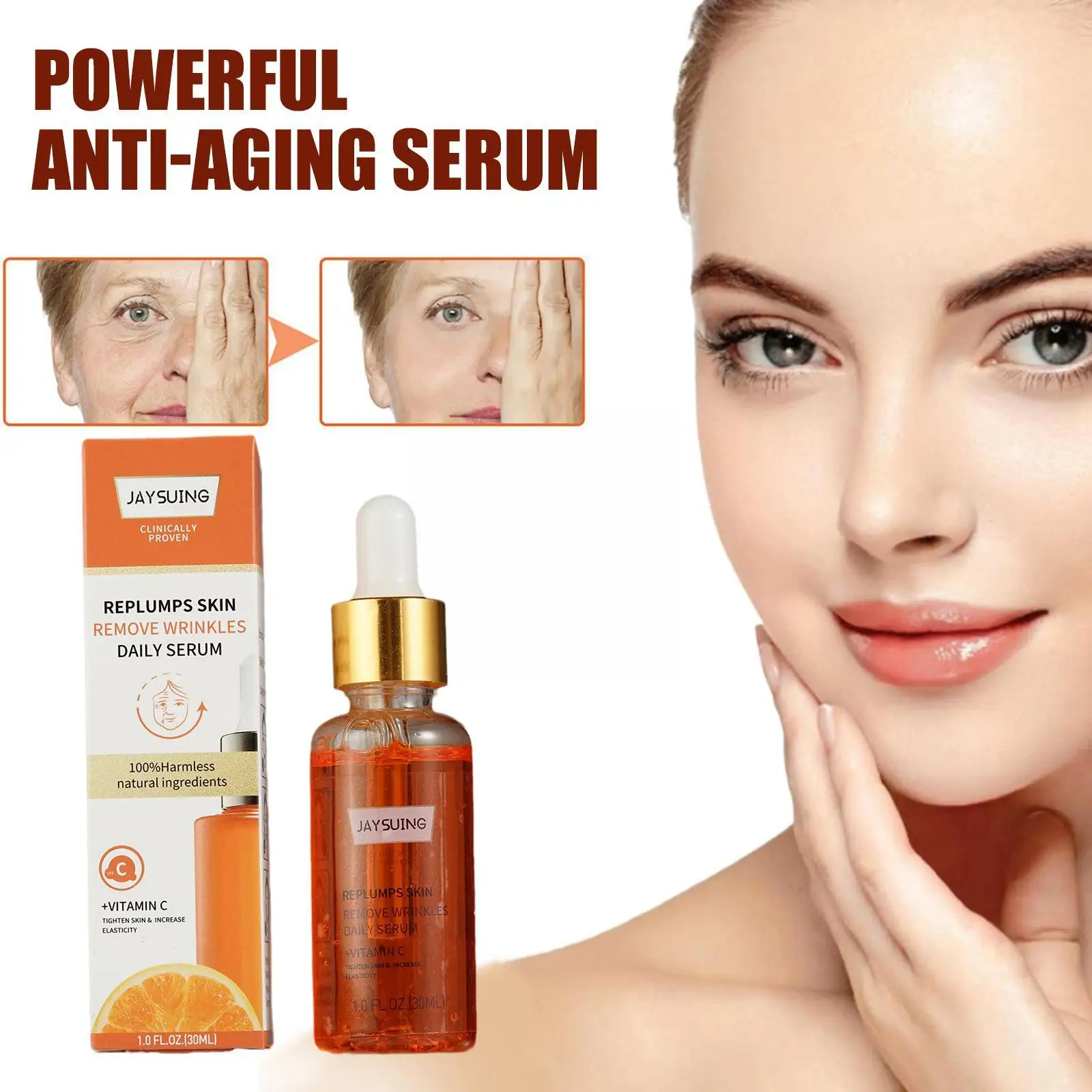 Wrinkle Remover Serum Vitamin C Anti-Aging Moisturizing Fade Lines Fine Firming Lifting Face Skin 30ml Essence E3Z7
Wrinkle Remover Serum Vitamin C Anti-Aging Moisturizing Fade Lines Fine Firming Lifting Face Skin 30ml Essence E3Z7