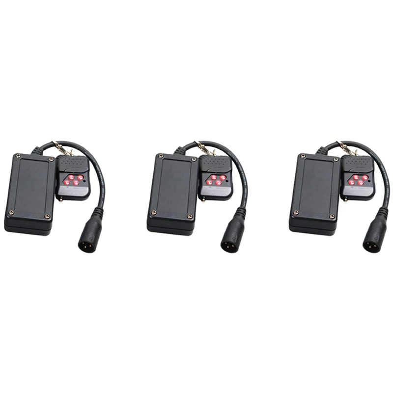 3X 3 Pins XLR Wireless Remote Control Receiver For Smoke Fog Machine DJ Stage Controller Receptor Fogging 400W 900
3X 3 Pins XLR Wireless Remote Control Receiver For Smoke Fog Machine DJ Stage Controller Receptor Fogging 400W 900