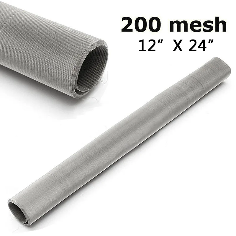200 Mesh Metal 304 Stainless Steel Screen Woven Wire Fine Pollen Filtration 60 Mesh Filtration Woven Wire Sheet Screening
200 Mesh Metal 304 Stainless Steel Screen Woven Wire Fine Pollen Filtration 60 Mesh Filtration Woven Wire Sheet Screening