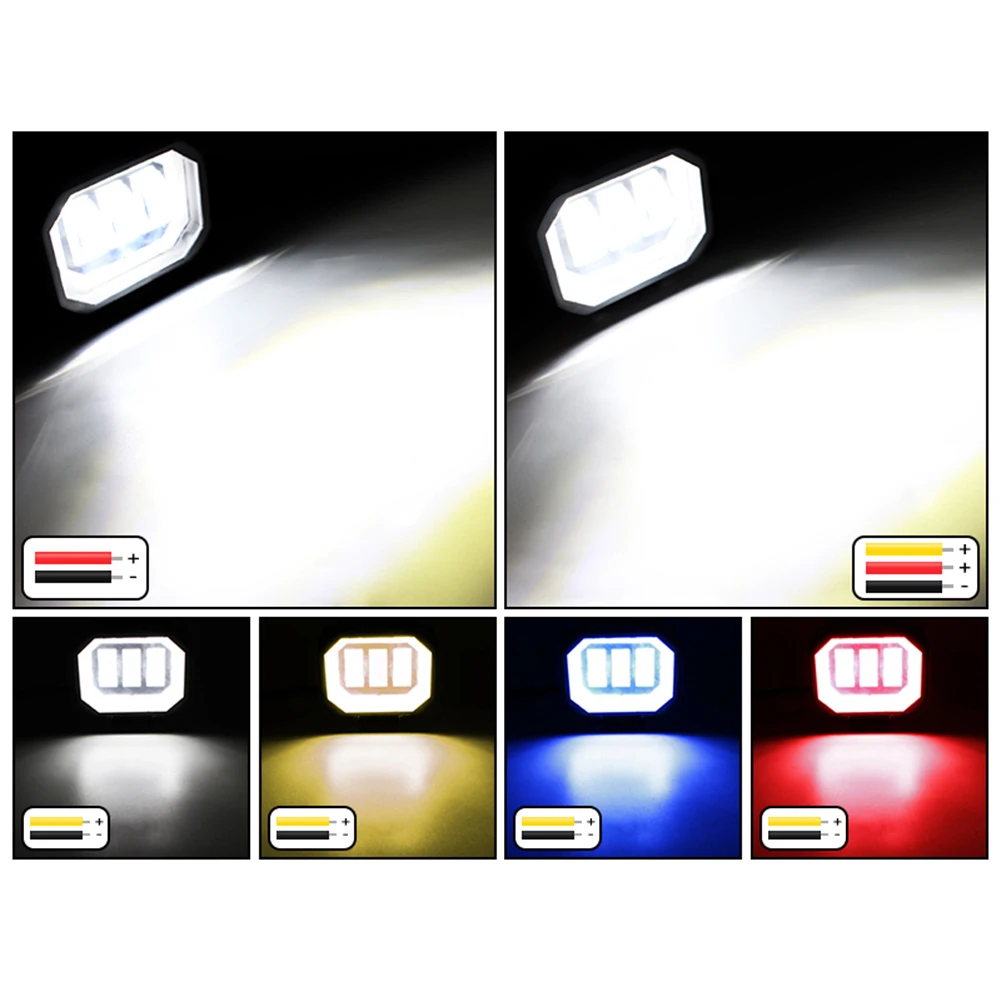 Headlight Work Lights 6500K White Plastic+LED With Angel Eye Ring 125*36*20mm For Motorcycle Off-road Brand New
Headlight Work Lights 6500K White Plastic+LED With Angel Eye Ring 125*36*20mm For Motorcycle Off-road Brand New