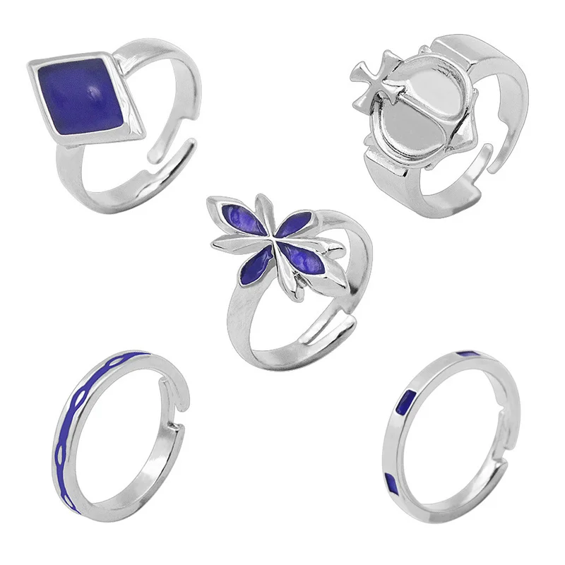 Game Genshin Impact Adjustable Rings Set Cosplay Hu Tao Pantalone Accessories Props Ring Set Jewelry Gift
Game Genshin Impact Adjustable Rings Set Cosplay Hu Tao Pantalone Accessories Props Ring Set Jewelry Gift