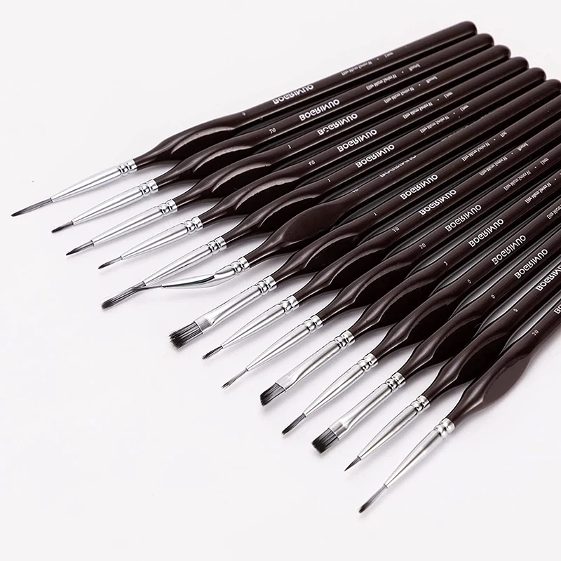 Detail Paint Brush Set 15pcs Miniature Paint Brushes Mini Fine Paintbrush with Ergonomic Handle for Acrylic Watercolor Oil Face
Detail Paint Brush Set 15pcs Miniature Paint Brushes Mini Fine Paintbrush with Ergonomic Handle for Acrylic Watercolor Oil Face