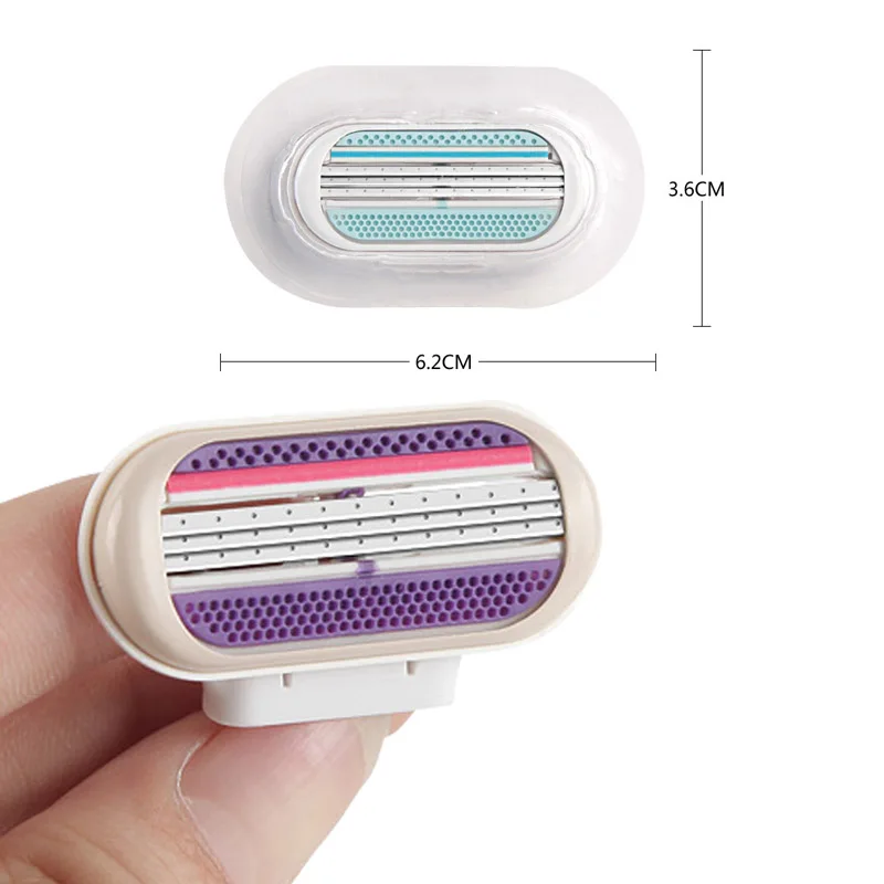 Safety Manual Razor Three-layer Replaceable Blade Shaver Handle Universal Women Armpit Leg Bikini Hair Portable Hair Shaver
Safety Manual Razor Three-layer Replaceable Blade Shaver Handle Universal Women Armpit Leg Bikini Hair Portable Hair Shaver