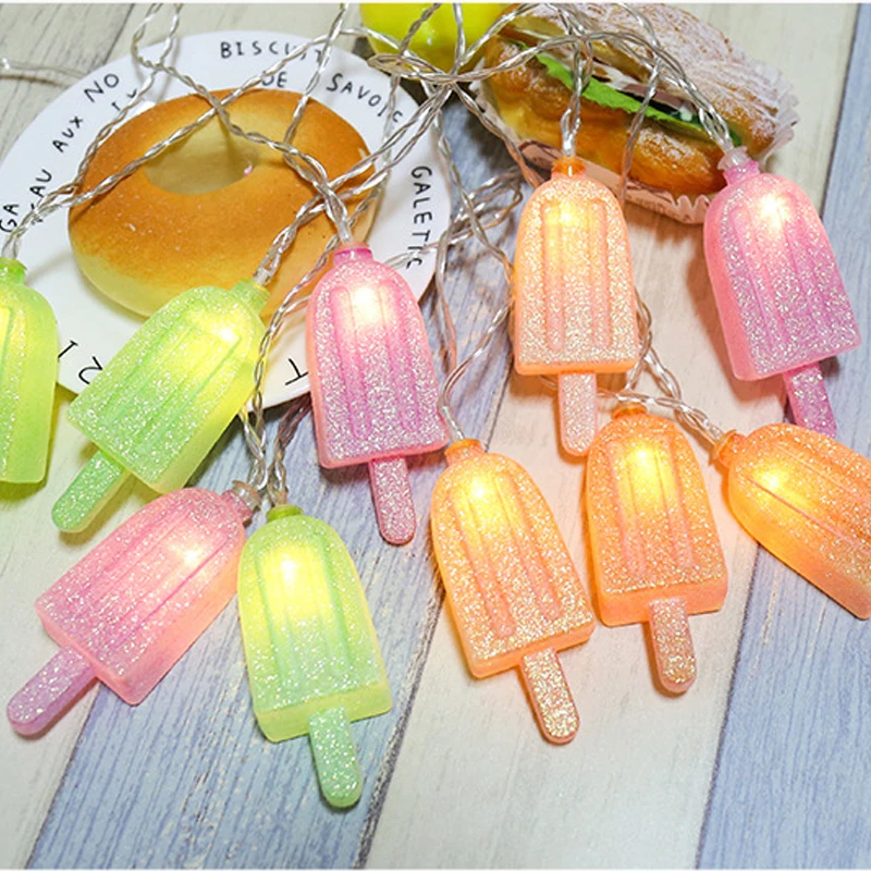 Ice Cream LED String Lights Fairy Garden Garland Lamp Chain Christmas Hoilday Wedding Birthday Party Bedroom Outdoor Decorations
Ice Cream LED String Lights Fairy Garden Garland Lamp Chain Christmas Hoilday Wedding Birthday Party Bedroom Outdoor Decorations