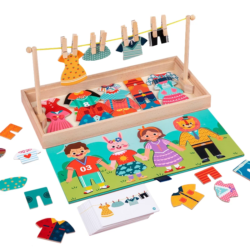 Kids Montessori Games Wooden Toys Clothes Drying Dress-Up Puzzle Jigsaw Thinking Games Educational Matching Sorting Toys Gifts
Kids Montessori Games Wooden Toys Clothes Drying Dress-Up Puzzle Jigsaw Thinking Games Educational Matching Sorting Toys Gifts
