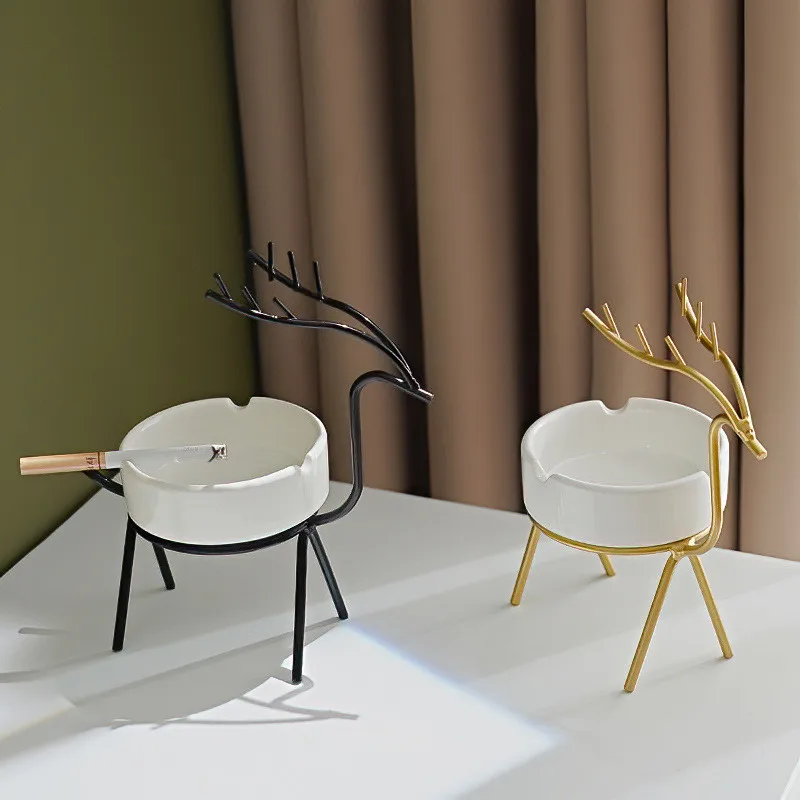 Creative Fawn Ceramic Ashtray Shelf Set Multi-Styles European Modern Ashtray Living Room Bedroom Decoration Ornaments Supplies
Creative Fawn Ceramic Ashtray Shelf Set Multi-Styles European Modern Ashtray Living Room Bedroom Decoration Ornaments Supplies