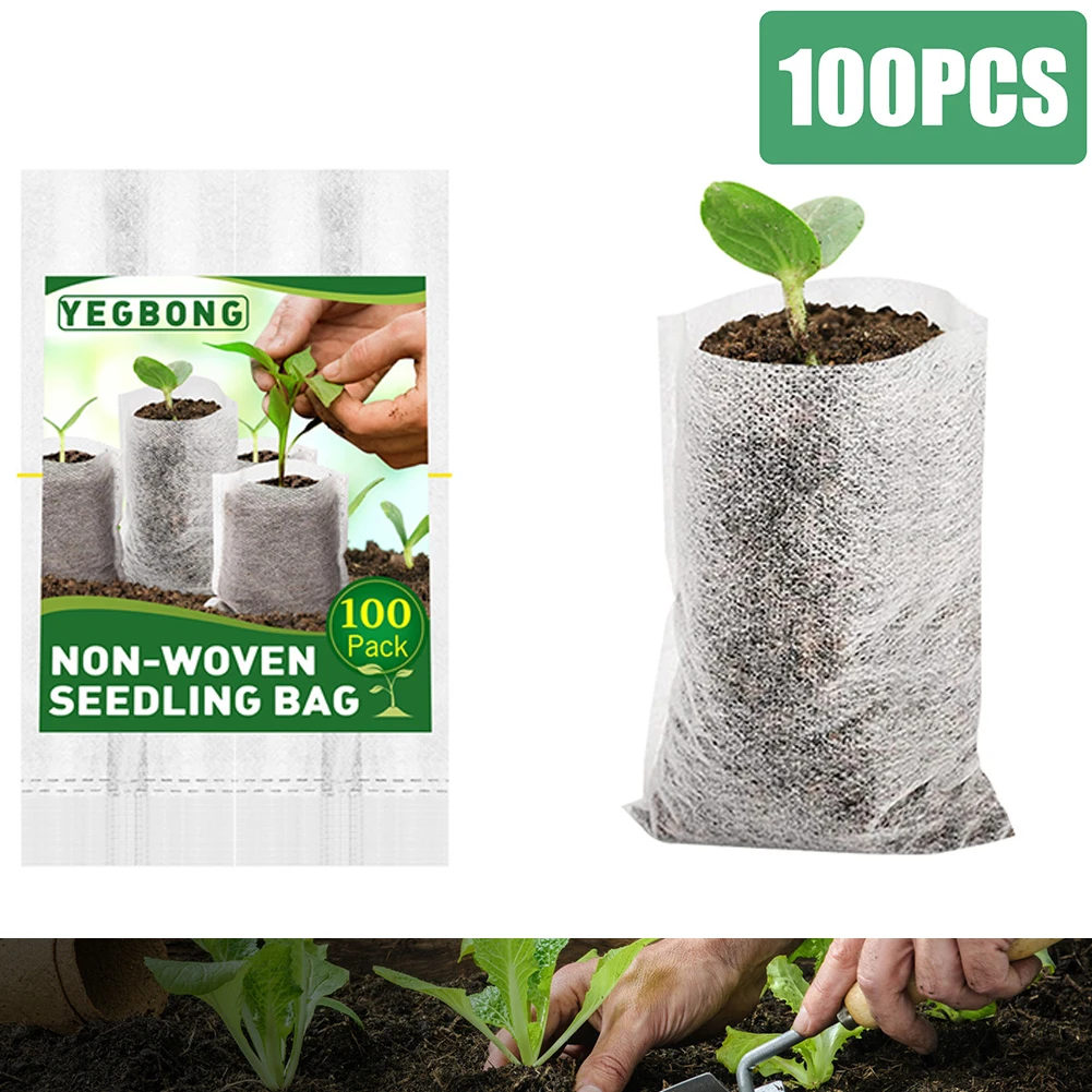 100pcs/set Plant Grow Bag Non-Woven Fabric Grow Breeding Bags Nursery Bags Pots Garden Greenhouse Eco-Friendly Planting Bag
100pcs/set Plant Grow Bag Non-Woven Fabric Grow Breeding Bags Nursery Bags Pots Garden Greenhouse Eco-Friendly Planting Bag