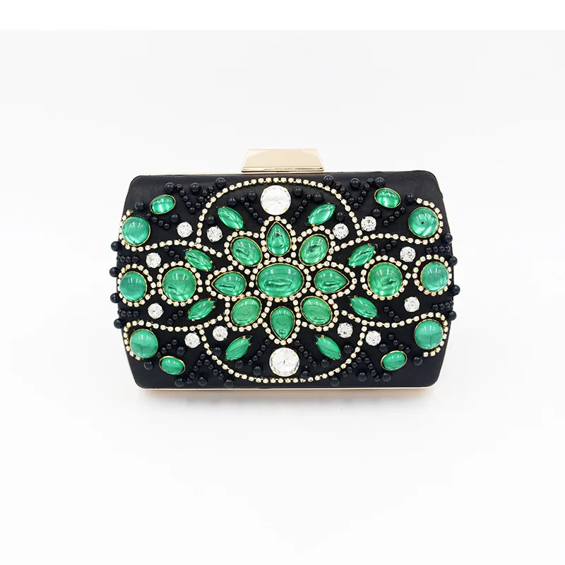 Luxury Designer Evening Bag Green Diamond Clutch Bag Satin Silk Ladies Printed Evening Bag Handbag
Luxury Designer Evening Bag Green Diamond Clutch Bag Satin Silk Ladies Printed Evening Bag Handbag