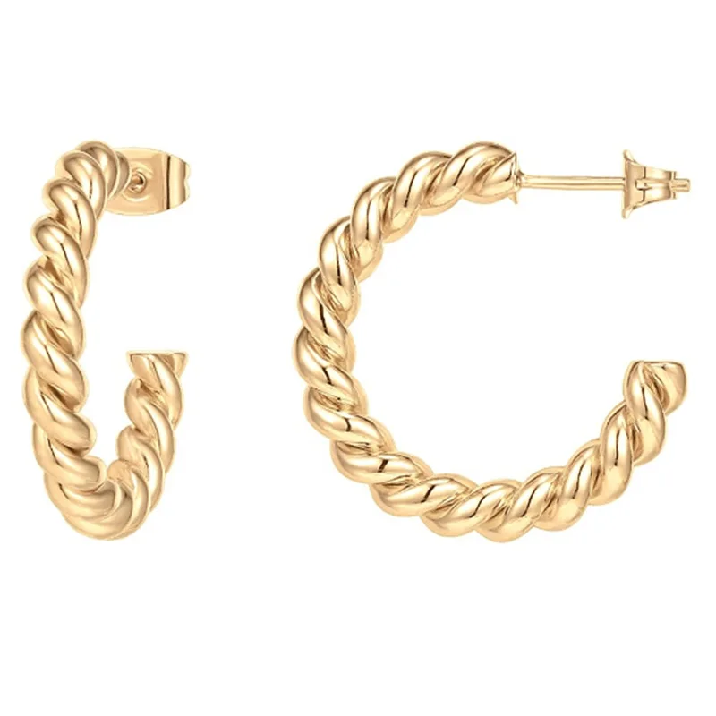 2022 New 925 Silver Needle Earrings Retro Winding C-shaped Golden Creative Temperament Female Fashion All-match
2022 New 925 Silver Needle Earrings Retro Winding C-shaped Golden Creative Temperament Female Fashion All-match