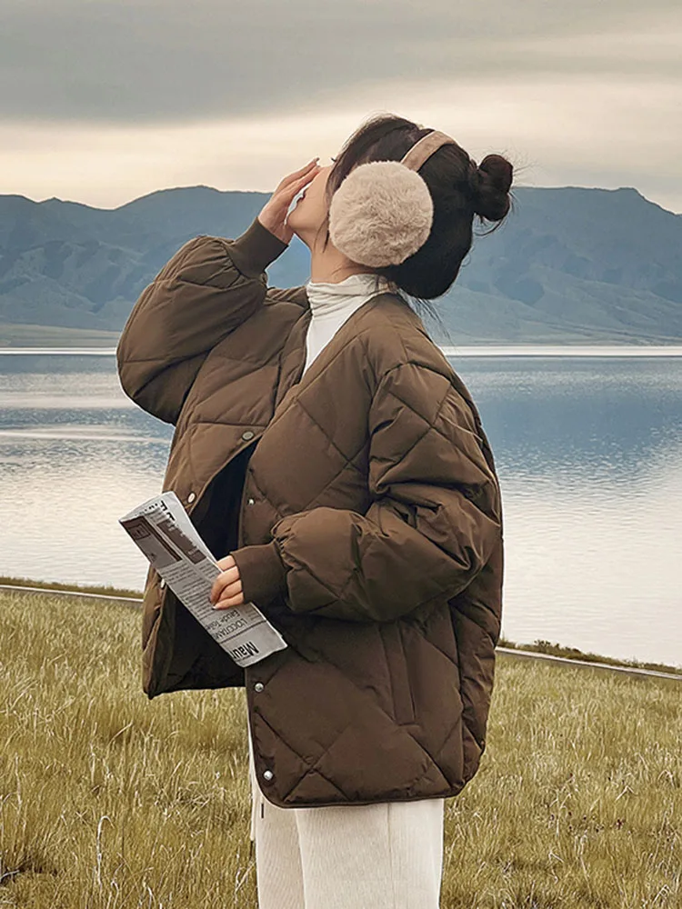 JMPRS Oversize Women Parkas Casual O Neck Winter Warn Loose Korean Women Button Up Puffer Jacket Fashion Black Cotton Coats
JMPRS Oversize Women Parkas Casual O Neck Winter Warn Loose Korean Women Button Up Puffer Jacket Fashion Black Cotton Coats