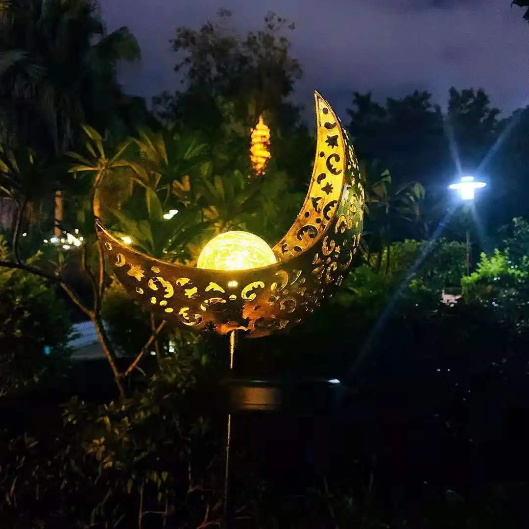 Garden Statues Solar Moon Light Waterproof Decor Landscape Led Yard Stake Metal Solar Lamp Outdoor Patio Night Light Decoration
Garden Statues Solar Moon Light Waterproof Decor Landscape Led Yard Stake Metal Solar Lamp Outdoor Patio Night Light Decoration